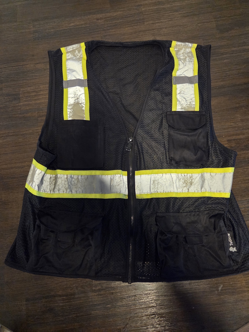 TuGlow High‎ Visibility Safety Vest Black  L